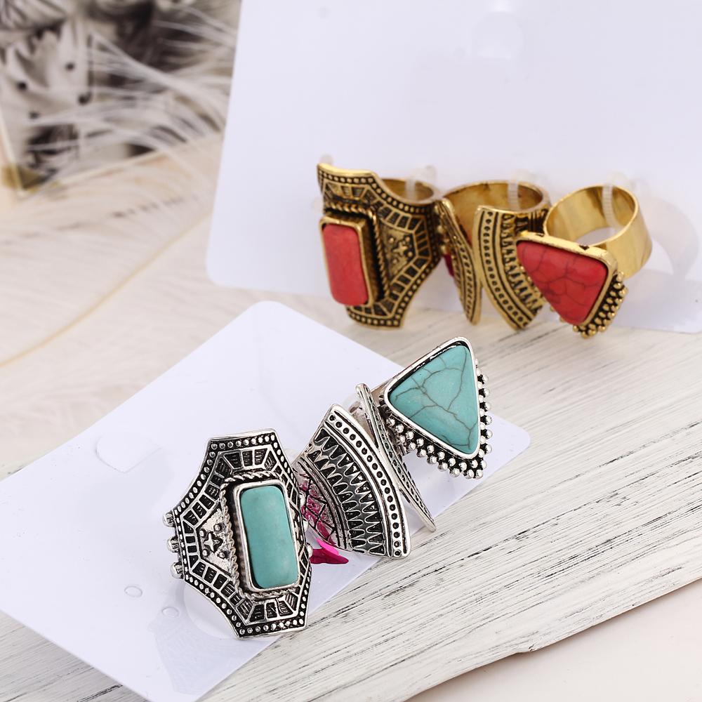 Boho Stone Vintage Ring