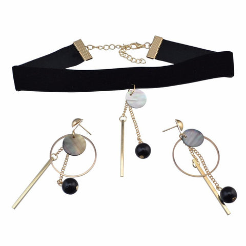 Geometric Boho Choker Jewelry Set