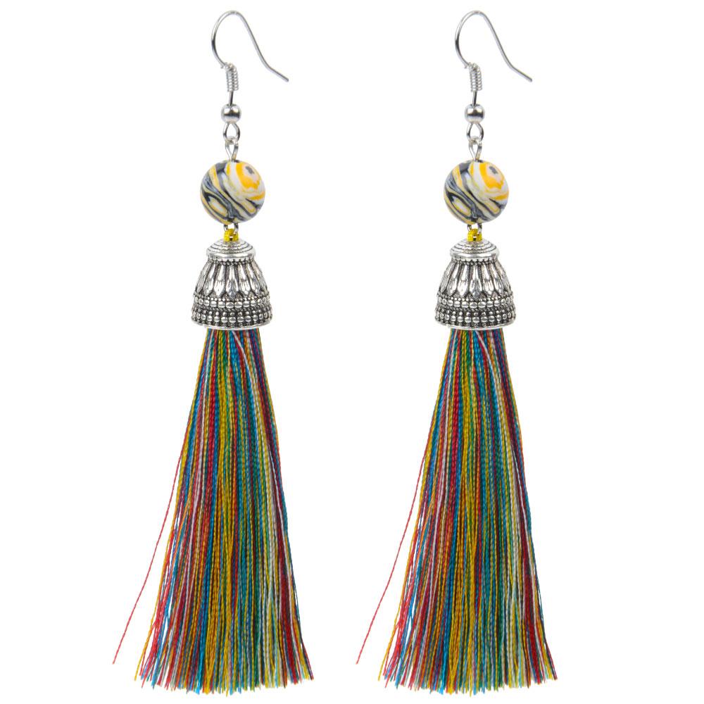 Lava Tiger Eye Natural Stone Earrings