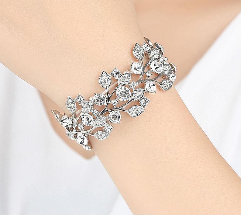 Luxury Crystal Leaf Bracelets