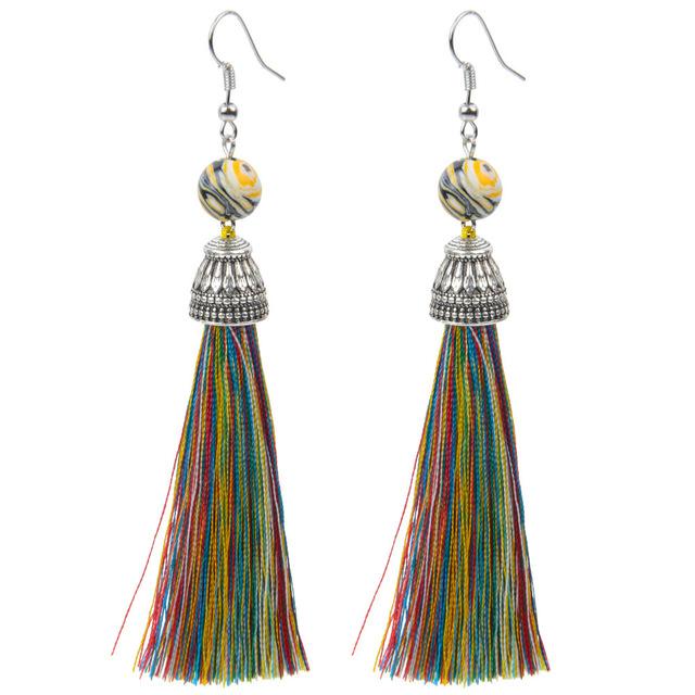Lava Tiger Eye Natural Stone Earrings