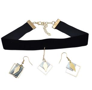 Geometric Boho Choker Jewelry Set